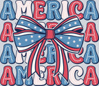 Comfort Colors Tee-America Preppy Bow