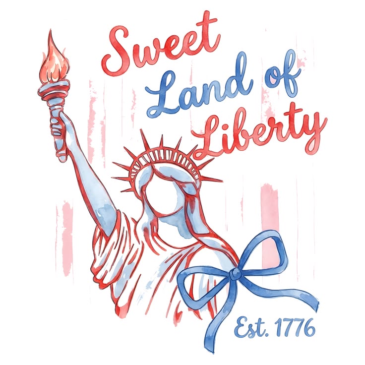 Comfort Colors Tee-Sweet Land of Liberty