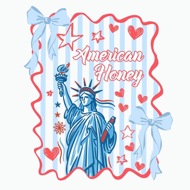 Comfort Colors Tee-American Honey Statue of Liberty