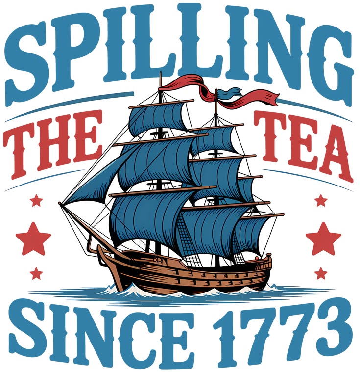 Comfort Colors Tee-Spilling the Tea Since 1773