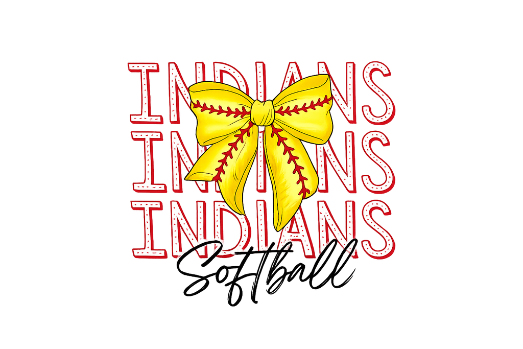 Vero Beach Indians Softball with preppy bow