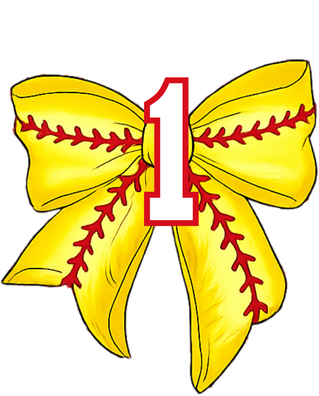 Vero Beach Indians Softball with preppy bow