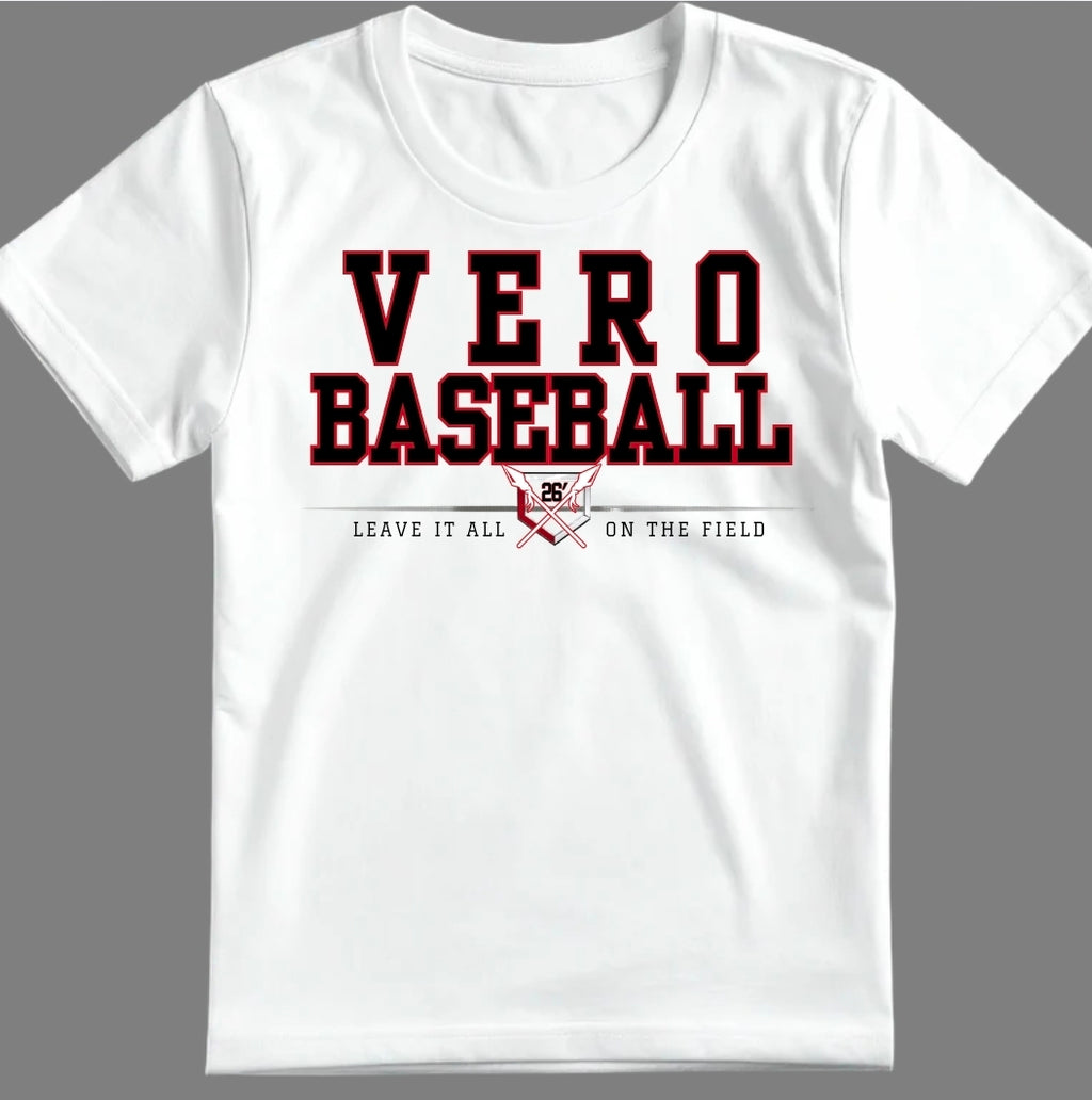 Limited Edition Final 4 Vero Baseball Tee(50% of Sales go back to the Diamond Club)
