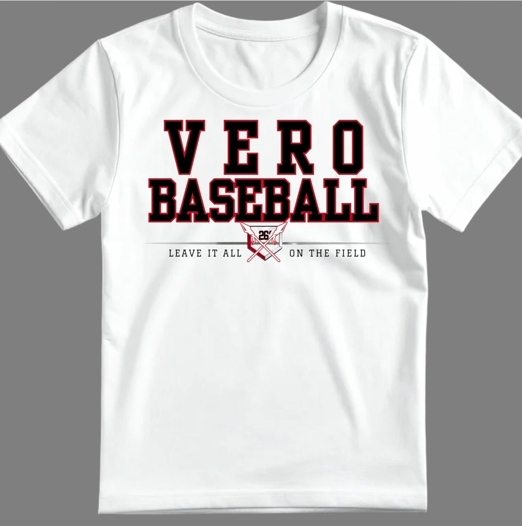 Limited Edition Final 4 Vero Baseball Tee(50% of Sales go back to the Diamond Club)