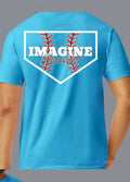 Youth Blue Imagine Diamond Back T shirt