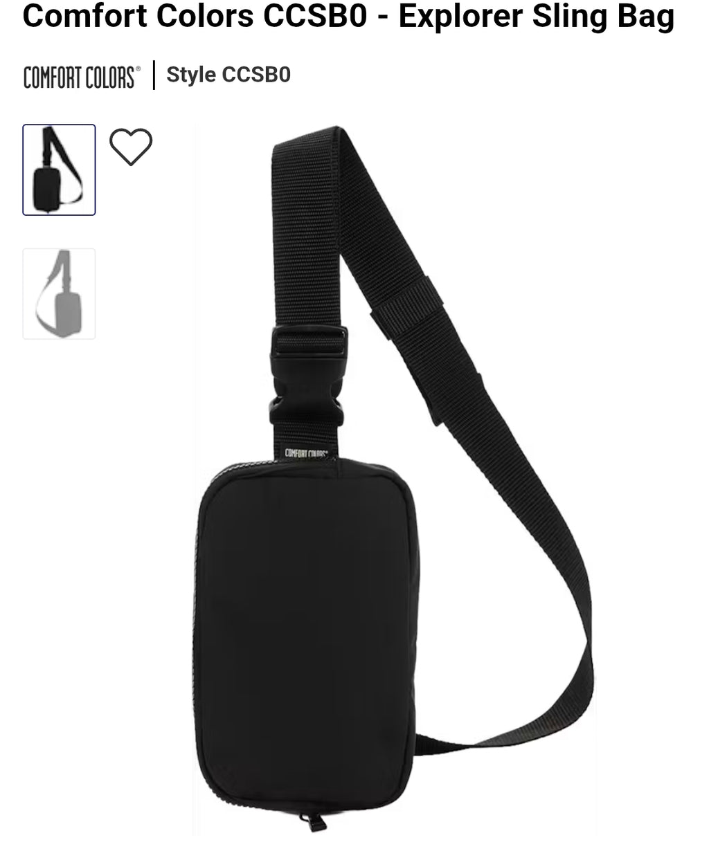 Comfort Color Crossbody Bag