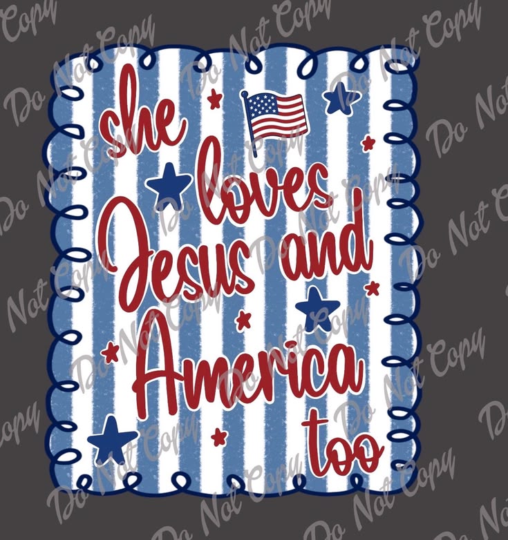 Comfort Colors Tee- She loves Jesus and America too