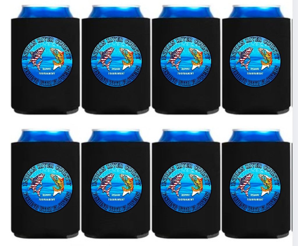 Fishing with Flowers Koozies