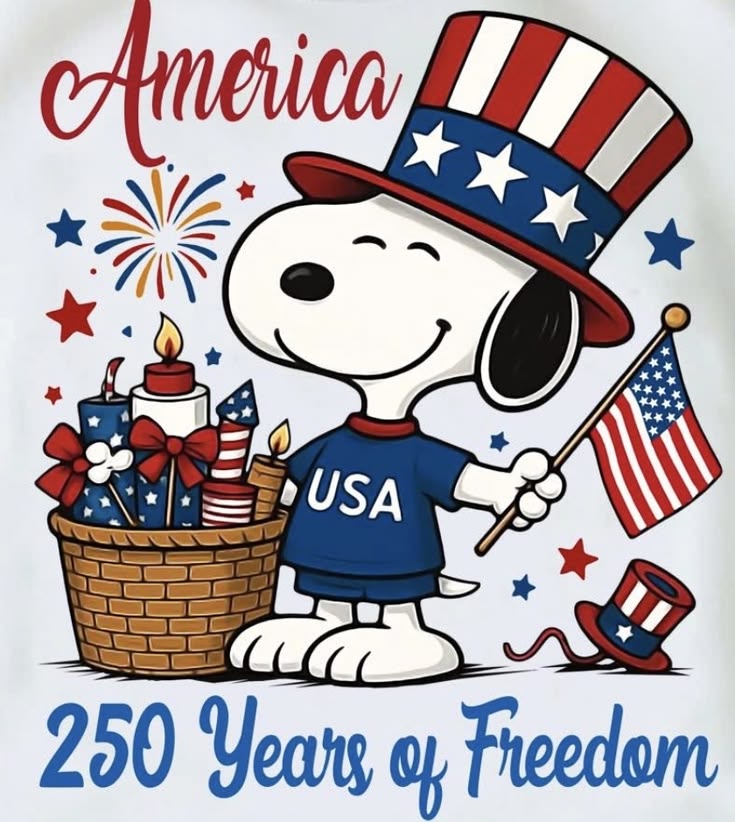 Comfort Colors Tee- America Snoopy (Copy)