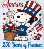 Comfort Colors Tee- America Snoopy (Copy)