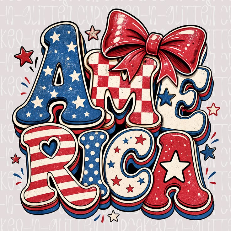 Comfort Colors Tee- America Bow