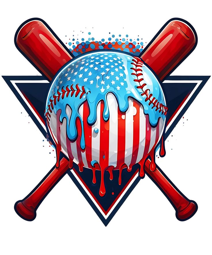 Comfort Colors Tee- Red,White, & Blue baseball