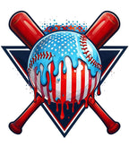 Comfort Colors Tee- Red,White, & Blue baseball