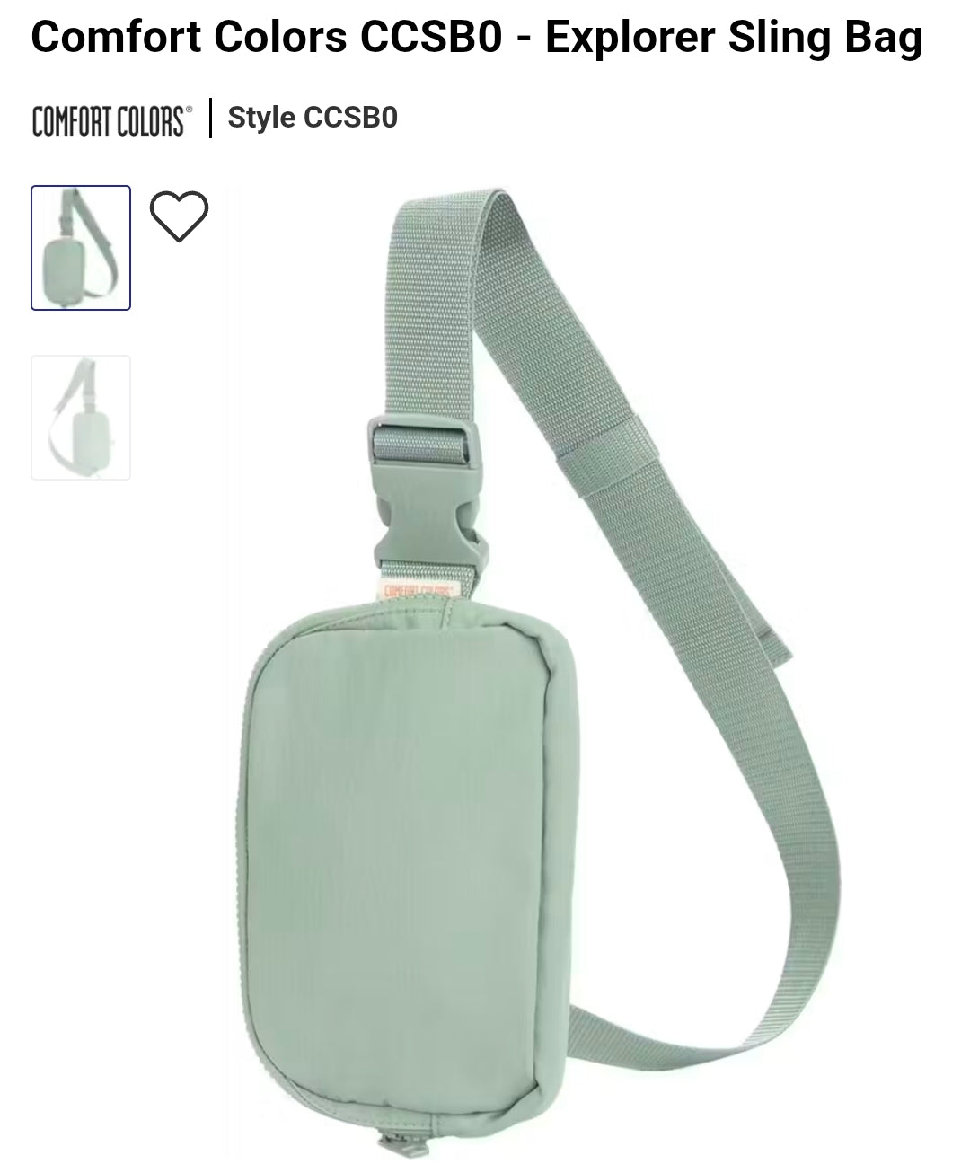 Comfort Color Crossbody Bag