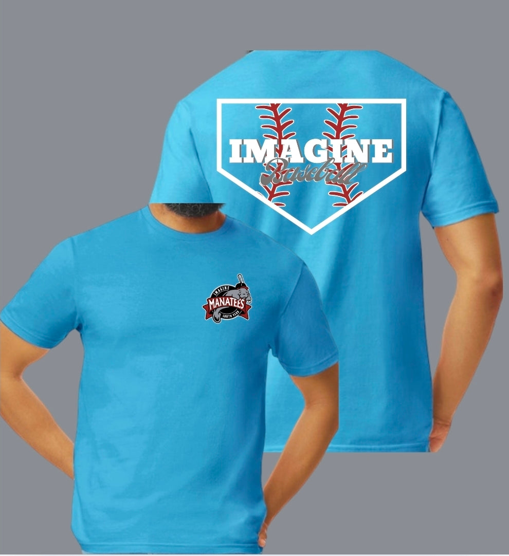 Youth Blue Imagine Diamond Back T shirt