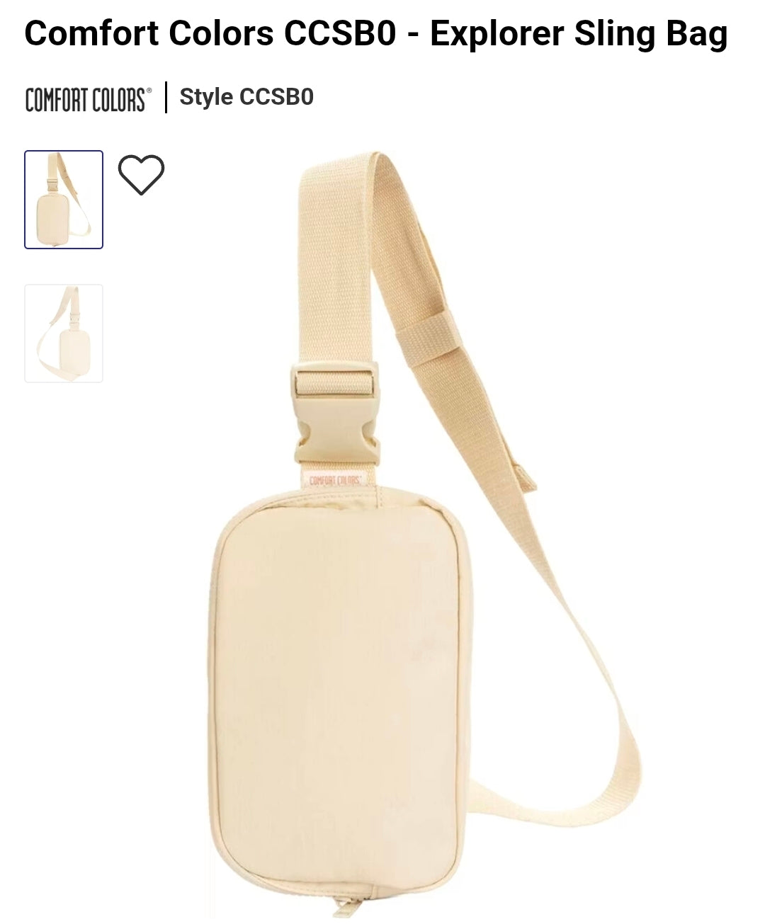 Comfort Color Crossbody Bag