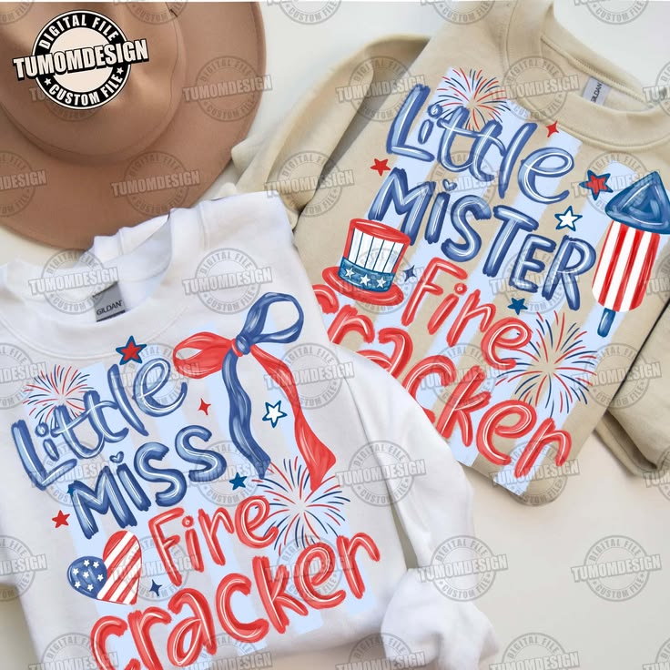 Comfort Colors Tee- Little Miss/Mister Fire Cracker