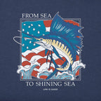 Comfort Colors Tee- From Sea to Shining Sea Marlin