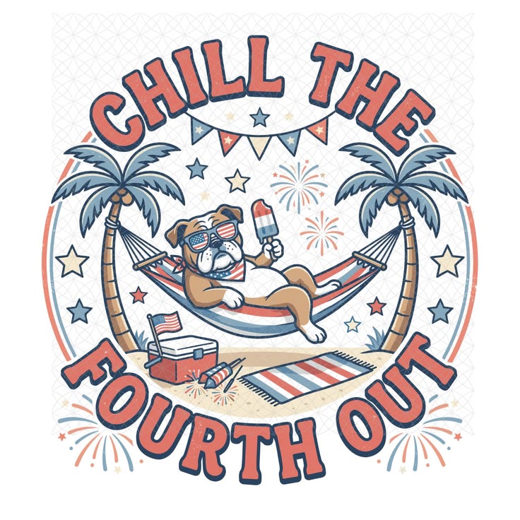 Comfort Colors Tee- Chill the 4th Out Bulldog