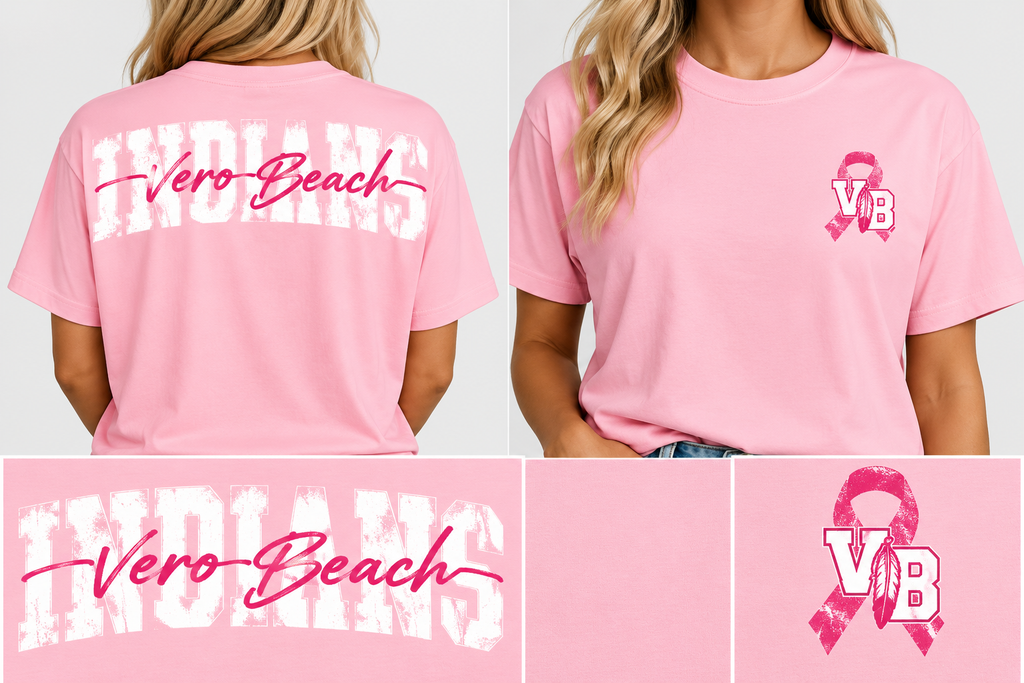 Breast Cancer Awareness VB Indians Tee