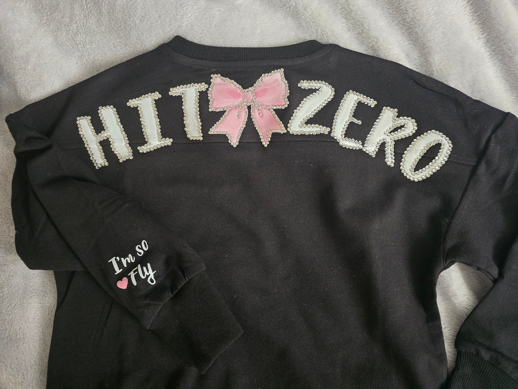 Custom Rhinestone CompDay or Hit Zero Cheer Shirts
