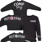 Custom Rhinestone CompDay or Hit Zero Cheer Shirts