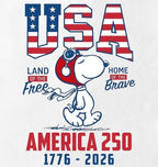 Comfort Colors Tee- USA Snoopy