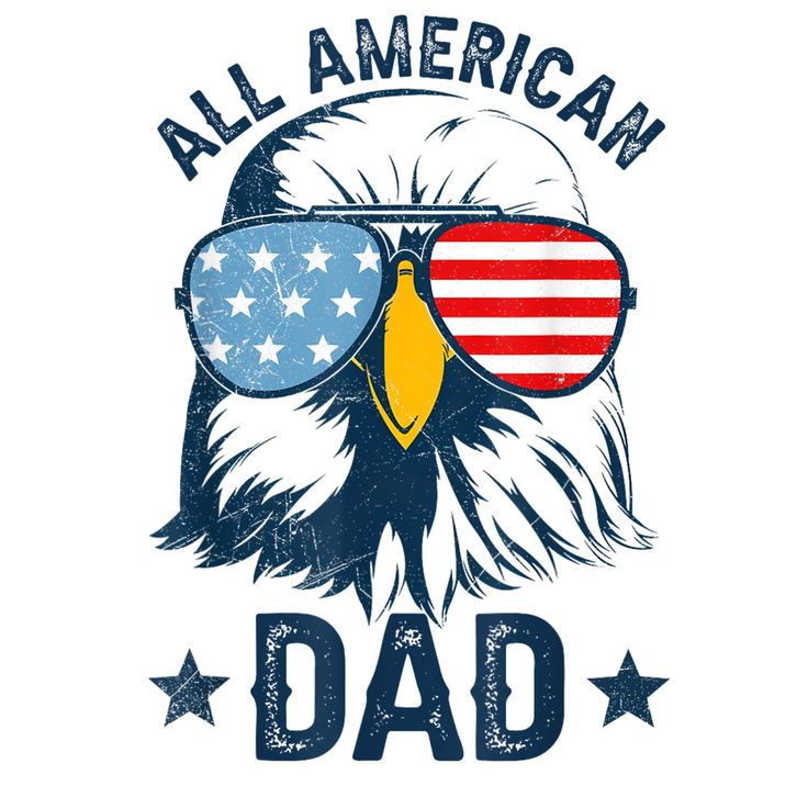 Comfort Colors Tee- All American  Dad Eagle